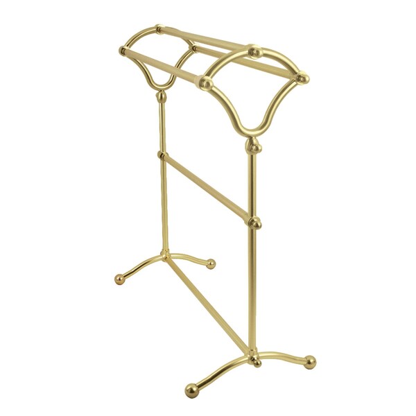 Freestanding YType Towel Rack, Brushed Brass